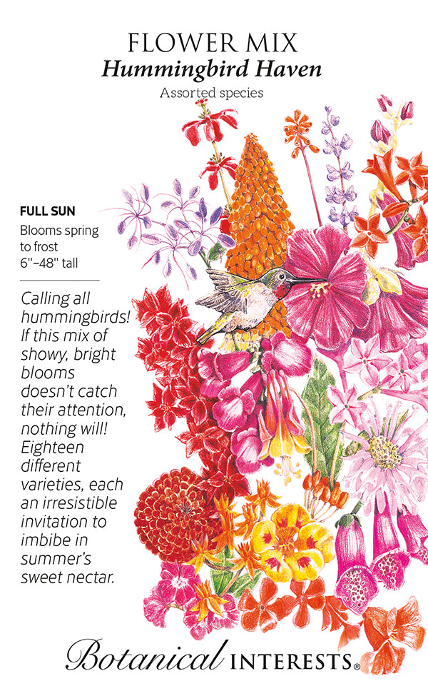 Flower Mix - 'Hummingbird Haven' Seeds