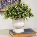 6" Distressed White Urn