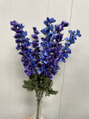 24" Larkspur 7 Stem Assorted Colors Bush