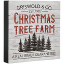 "Griswold Tree Farm" Holiday Square Sitter