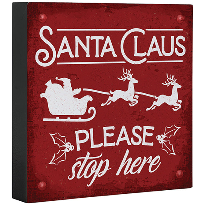 "Santa Claus" Holiday Square Sitter