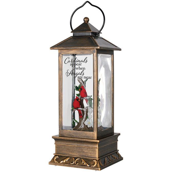 "Cardinals" Water Glitter Lantern