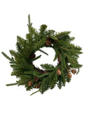 14” Mixed Pine Candle Ring Wreath