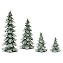 6.5-18" Snow Tint Glitter Resin Tree