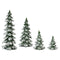 6.5-18" Snow Tint Glitter Resin Tree