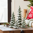 6.5-18" Snow Tint Glitter Resin Tree
