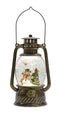Snowman and Tree Snow Globe Lantern