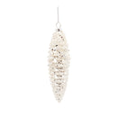 Iced Pine Cone Glass Ornament