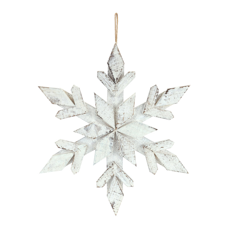 Nordic Wood Snowflake Ornament