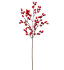 31" Orange/Red Berry Spray