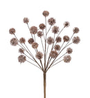 17" Brown Thistle Spray