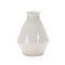 7" White Glazed Terra Cotta Vase
