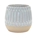 4.25-5" White Glazed Porcelain Vase