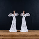 Pearl and Leaf Angel Figurine