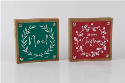 5" Merry Christmas - Noel Sign