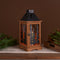 14.75" Forest Metal/Wood Lantern