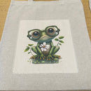 Frog With Glasses Tote Bag