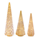 Soft Gold Glass LED Christmas Tree