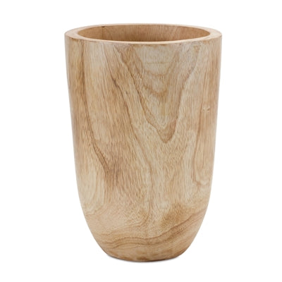 10" Designer Wood Vase