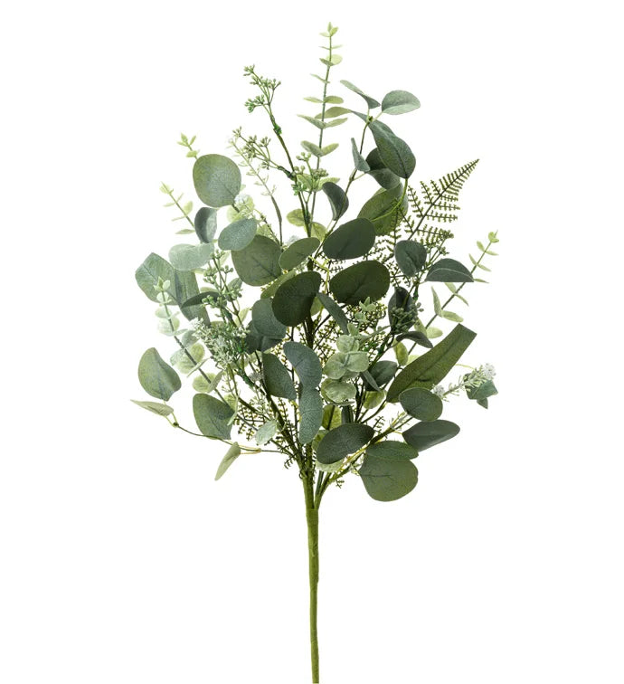 28" Eucalyptus Leaf Spray