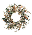 24" White Berry Eucalyptus Wreath