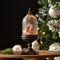 12.5" Santa Pedestal Snow Globe Lantern