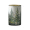 Winter Trees Glass Candle Holders