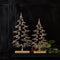 Shiny Metal Cutout Christmas Tree