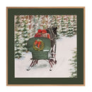 23.5" Horse and Sleigh Holiday Framed Print