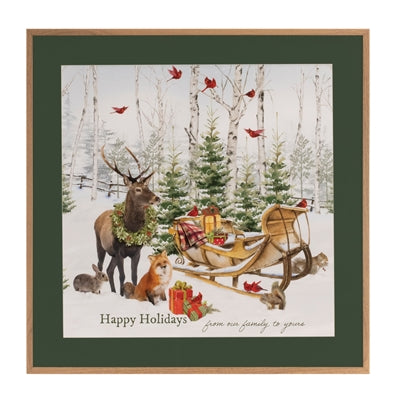 23.5" Happy Holidays Framed Print