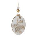5" 'Hope and Joy' Glass Ornament