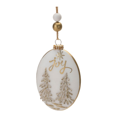 5" 'Hope and Joy' Glass Ornament