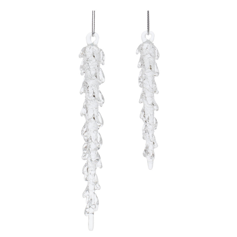 Melt Glass Icicle Ornament