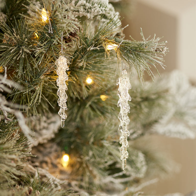 Melt Glass Icicle Ornament