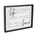 "Life-Love" Framed Sign