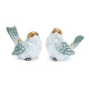 Spring Bird Glazed Terra Cotta Figurines