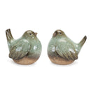 Green and Brown Bird Terra Cotta Figurines