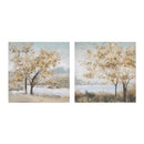24" Textured Tree Landscape Print
