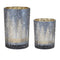 Winter Night Glass Candle Holders