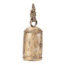 5.5-6.5" Distressed Gold Bell Ornament