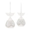 4-5" Teardrop Angel Glass Ornament