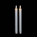 9.5" Fia Wick LED Timer Taper Candle Set of 2