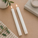 9.5" Fia Wick LED Timer Taper Candle Set of 2