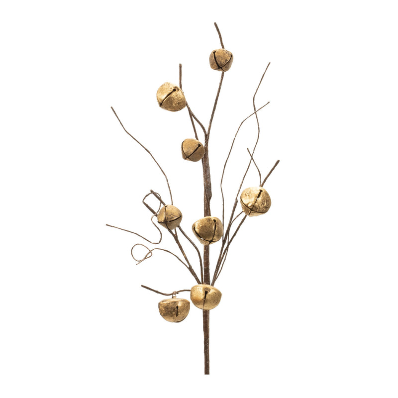 23.5" Gold Sleigh Bell Spray
