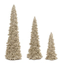 5-11" Gold Glitter Holiday Tree Figurines