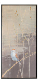 32" Framed Bird and Pussy Willow Print