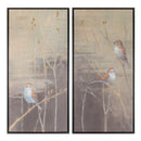 32" Framed Bird and Pussy Willow Print