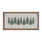 16" Embroidered Framed Trees Wall Art