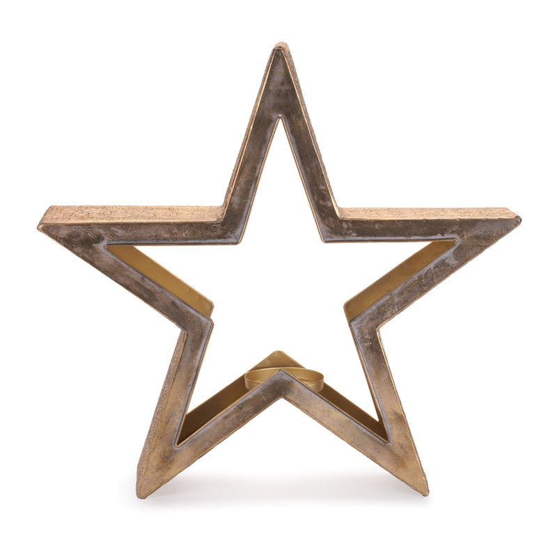 20" Metal Star Candle Holder