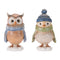 5.75-6.5" Whimsical Bird and Owl Winter Figurine